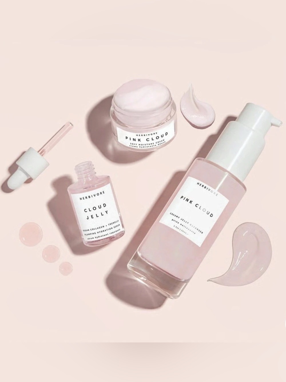 Herbivore PINK CLOUD SKIN IN THE CLOUDS Skincare Set - Picture 3 of 4